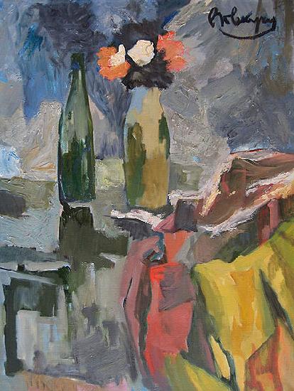 unknow artist Still life with yellow material oil painting picture